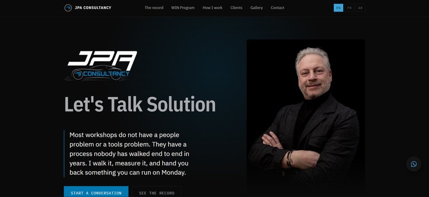 JPA Consultancy website