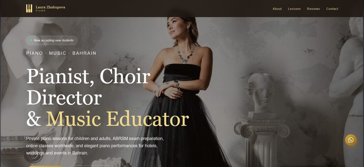 Laura Zh. Piano website